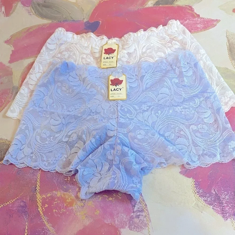 Lacy Boyshorts sexy panties pack of 2 size XL